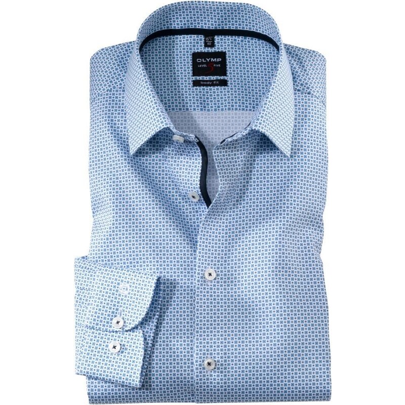 Pánska elegantná košeľa OLYMP, body fit, predĺžený rukáv 52170079