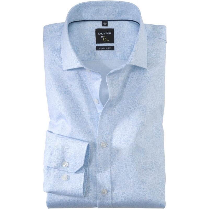 Pánska modrá košeľa OLYMP super slim 52170112