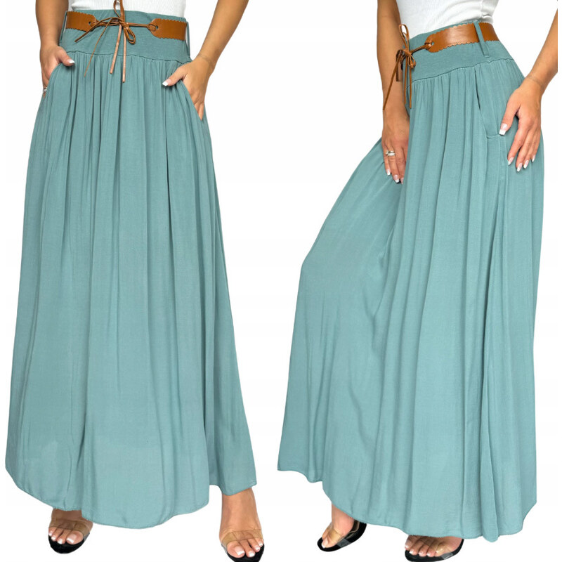 Fashionweek Dlhá maxi letná sukňa zo vzdušného materiálu s vreckami + 65325742