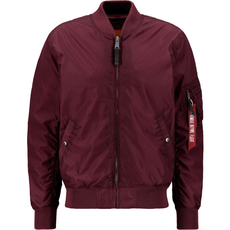 ALPHA INDUSTRIES Prechodná bunda MA-1 TT vínovo červená / oxidová 61819945