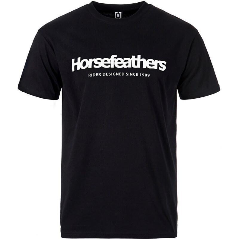 Tričko Horsefeathers Quarter T-Shirt Black M 52307926