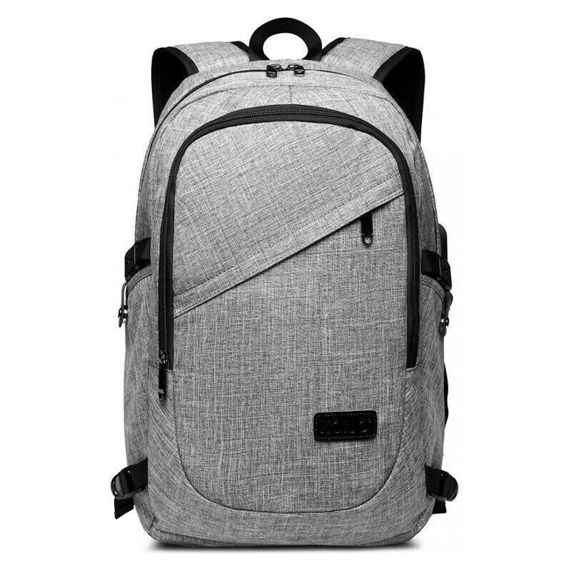 Konofactory Sivý USB batoh do lietadla so zámkom Locker - veľ. XL 52324629