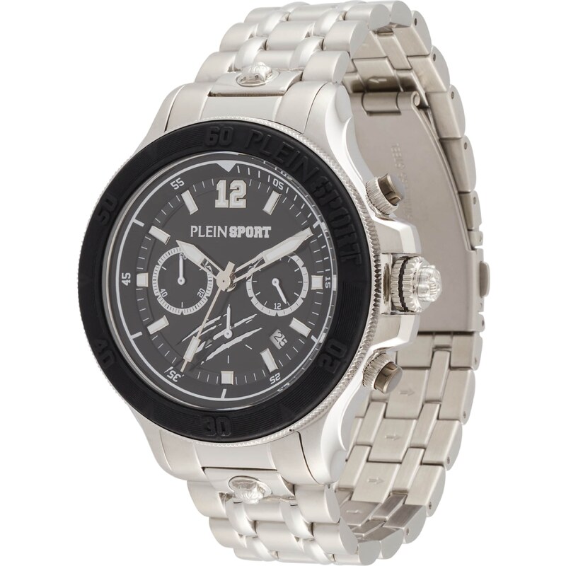 Plein Sport Analógové hodinky čierna / strieborná 56756702