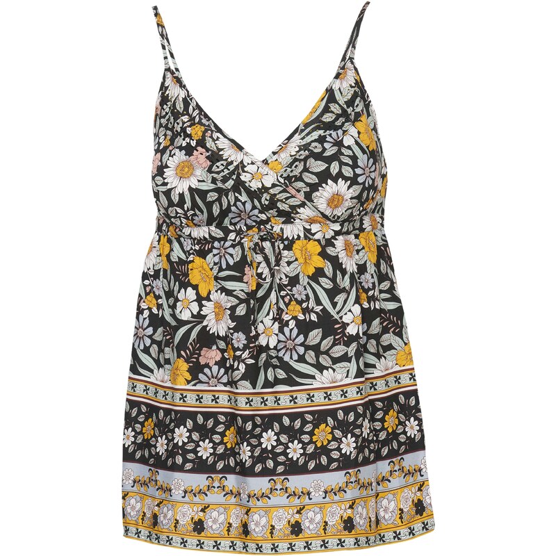 KOROSHI Top zmiešané farby / čierna 54326720