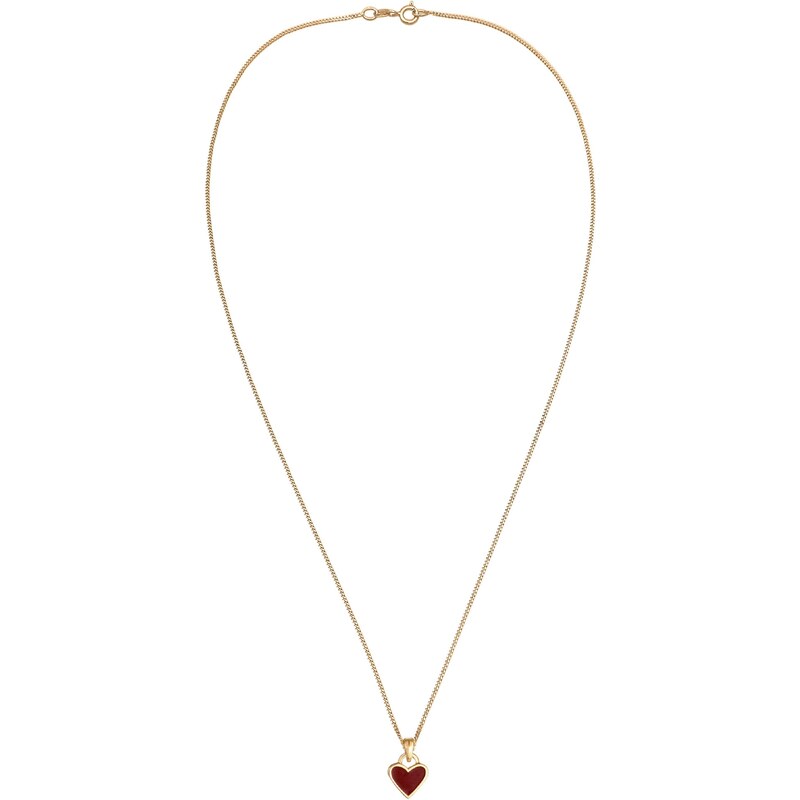 ELLI Retiazka Herz zlatá / červená 54270853