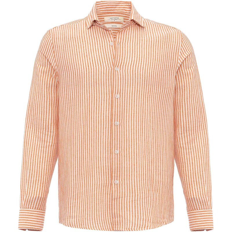 Antioch Košeľa mandarínková / biela 54347675