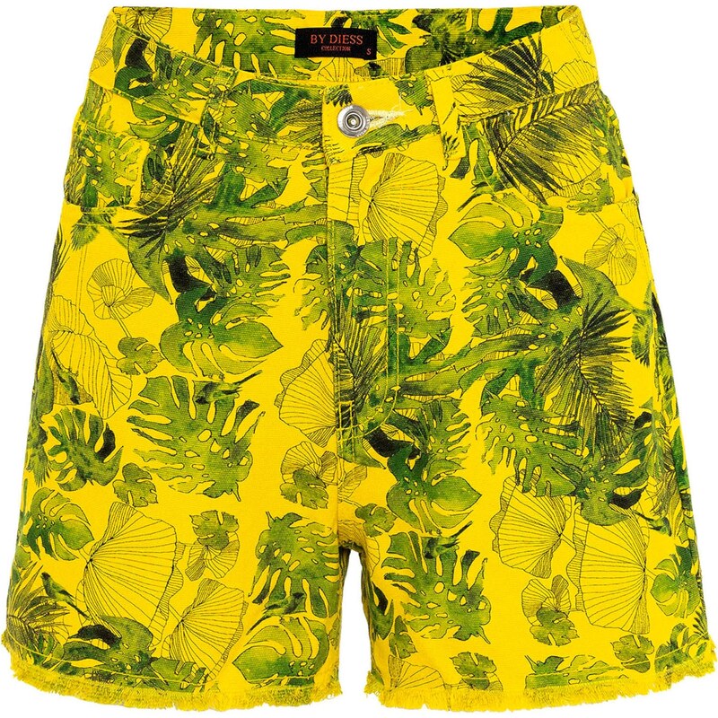 By Diess Collection Nohavice žltá / zelená / čierna 54348099