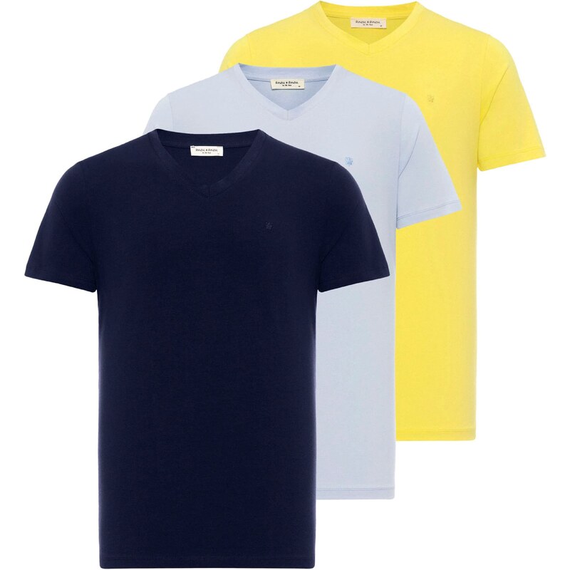 Anou Anou Tričko svetlomodrá / tmavomodrá / žltá 54348114