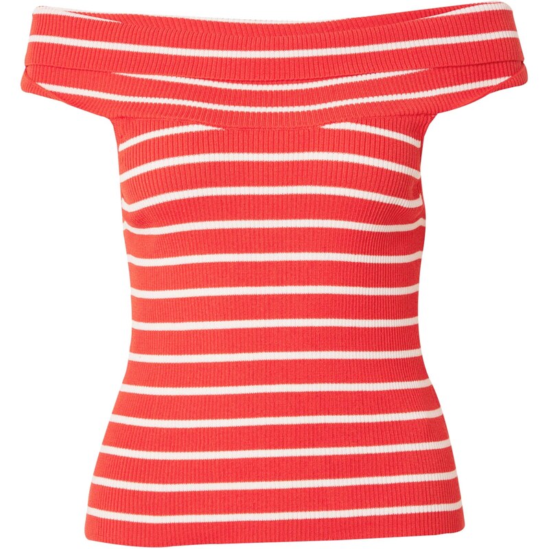 Monki Vyšívaný top červená / biela 57817775