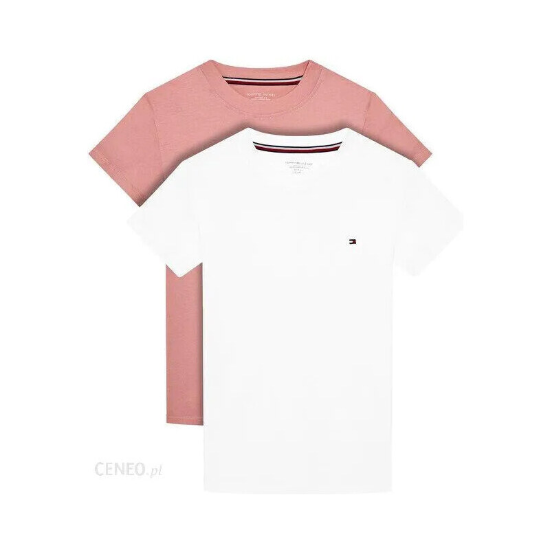 Dievčenské tričko 2Pack CN TEE SS UG0UG00307 0VP white/pink - Tommy 52349692