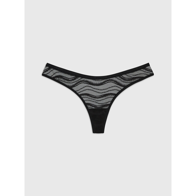 Dámske tangá 000QD3971E UB1 Black - Calvin Klein 58204782