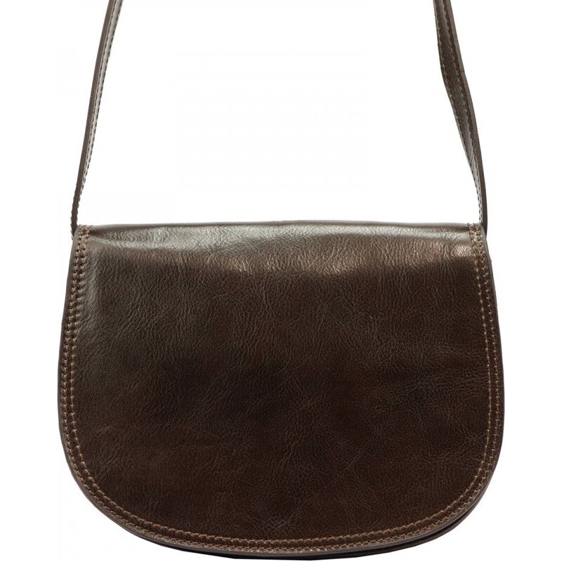 FLORENCE Kožená kabelka FLORENCE Sarah tm. hnedá 60409830