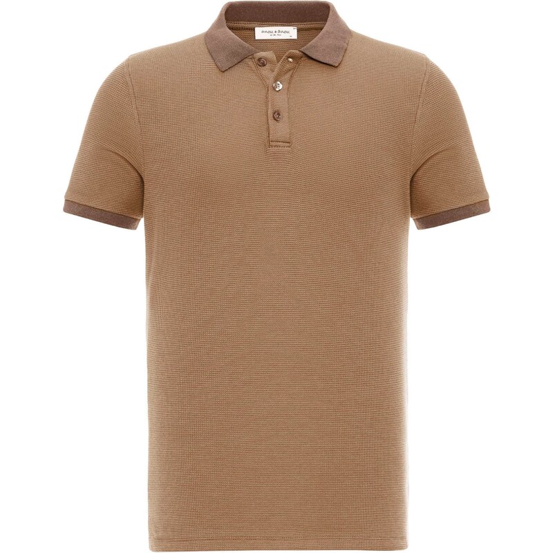 Anou Anou Tričko žltohnedá / tmavobéžová 54347544