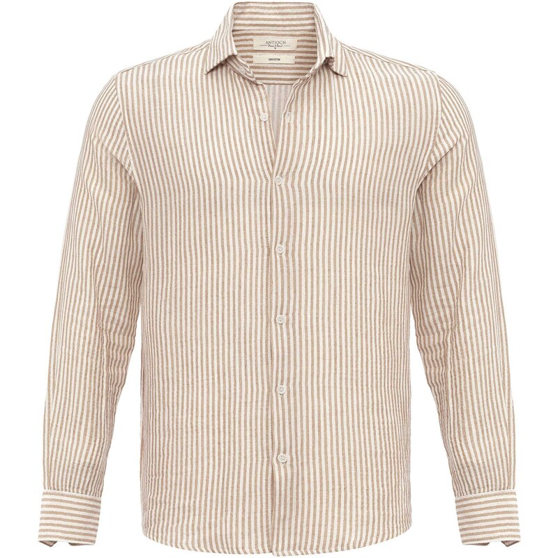 Antioch Košeľa béžová / biela 54348779