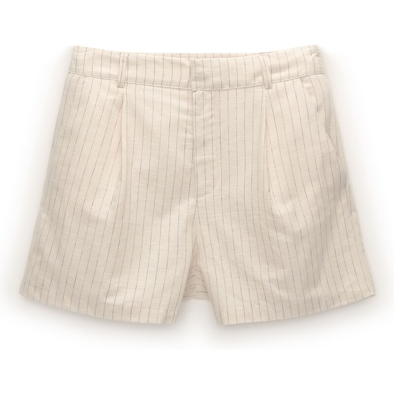 Pull&Bear Plisované nohavice piesková / sivá 54354587