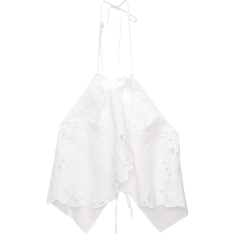 Pull&Bear Top šedobiela 54354626