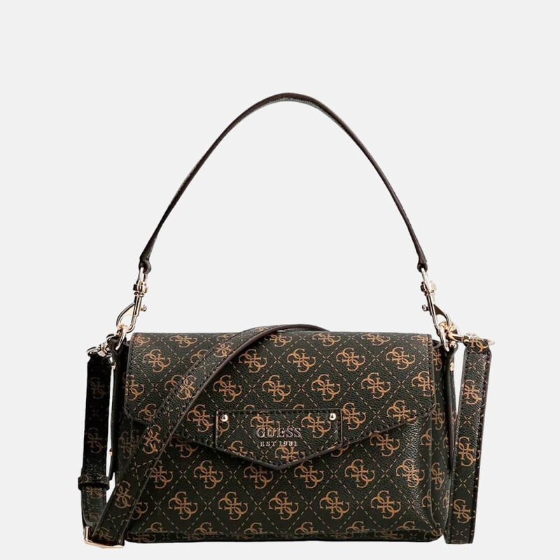 Hnědá kabelka Guess Eco Brenton 55819 52406623