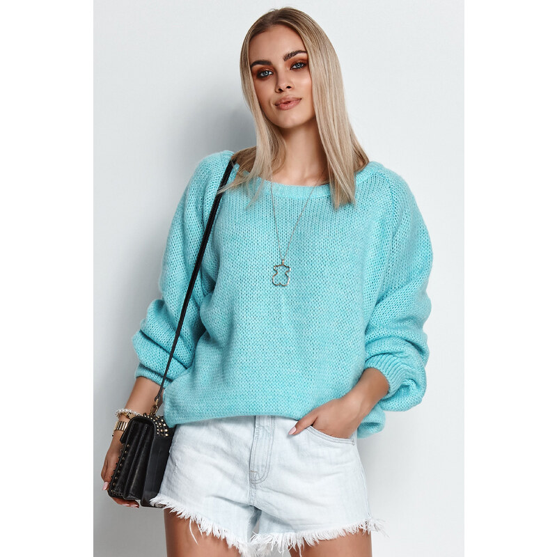 Makadamia Dámsky pulóver S114 | azúrová S114 57838662
