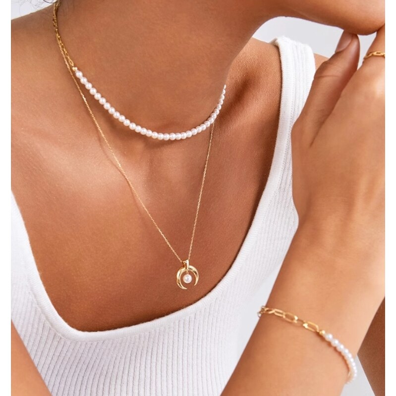 SWAROVSKI Elements Swarovski e. dámsky perlový náhrdelník, choker 52443574