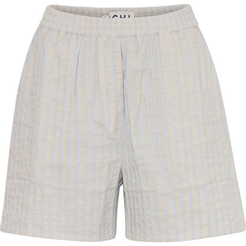 ICHI Nohavice KADAYA béžová / pastelovo modrá 54357649