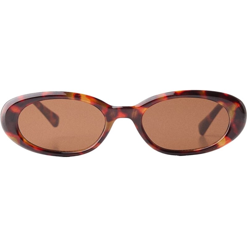 Bershka Slnečné okuliare hnedá / tmavohnedá / oranžová 68490021