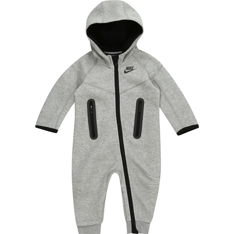 Nike Sportswear Overal TECH FLEECE sivá melírovaná / čierna 54319080