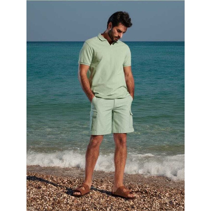 Sinsay - Kraťasy - mätová zelená 65740998