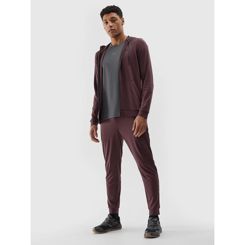 Mens 4F Quick Dry Sports Pants - Brown 52465339