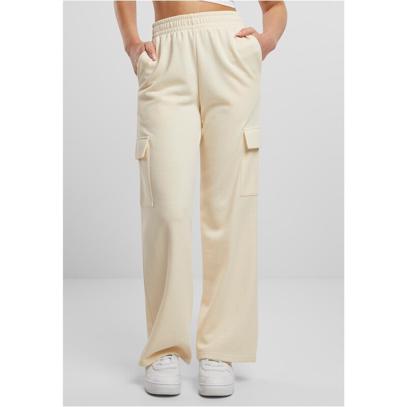 Urban Classics Womens Baggy Light Terry Sweat Sweatpants - Beige 52465360