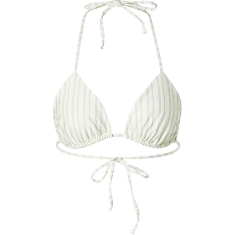 Samsøe Samsøe Bikinový top Sachi pastelovo zelená / biela 54358668