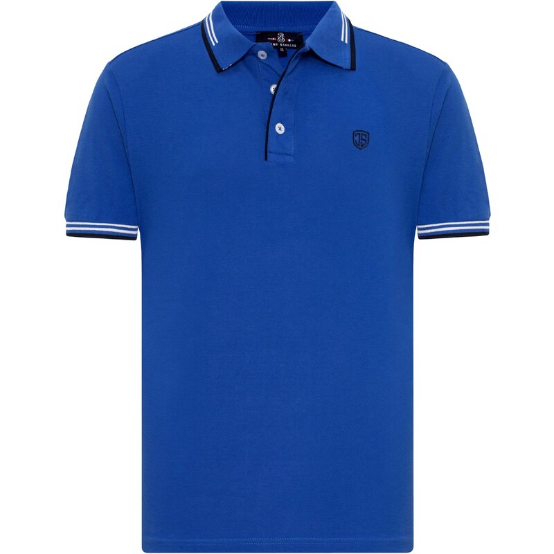 Jimmy Sanders Tričko kráľovská modrá / biela 54283614