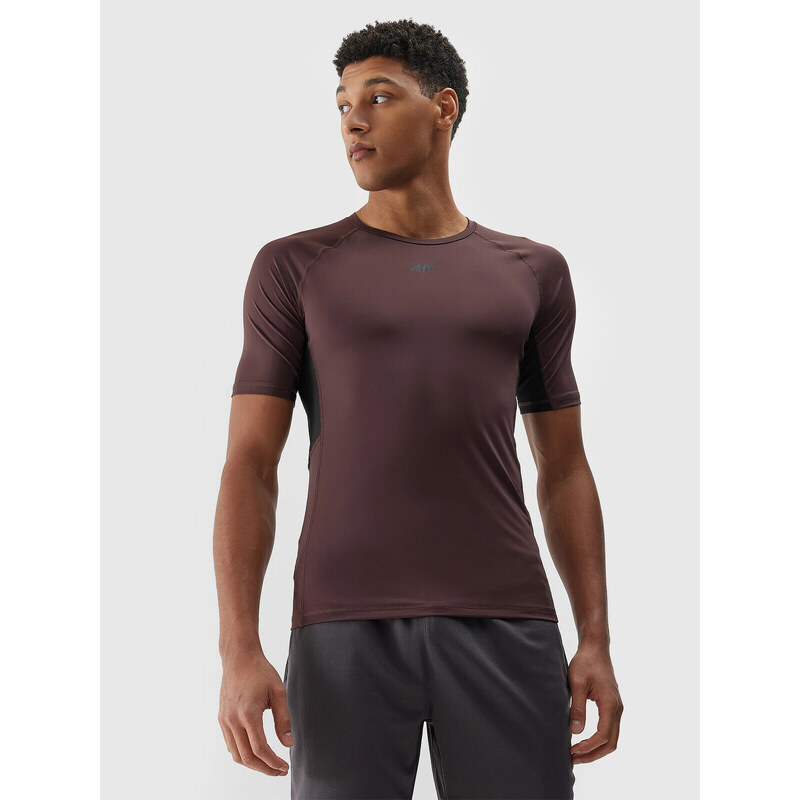 Mens Sports Quick-Drying T-Shirt 4F - Brown 52484154