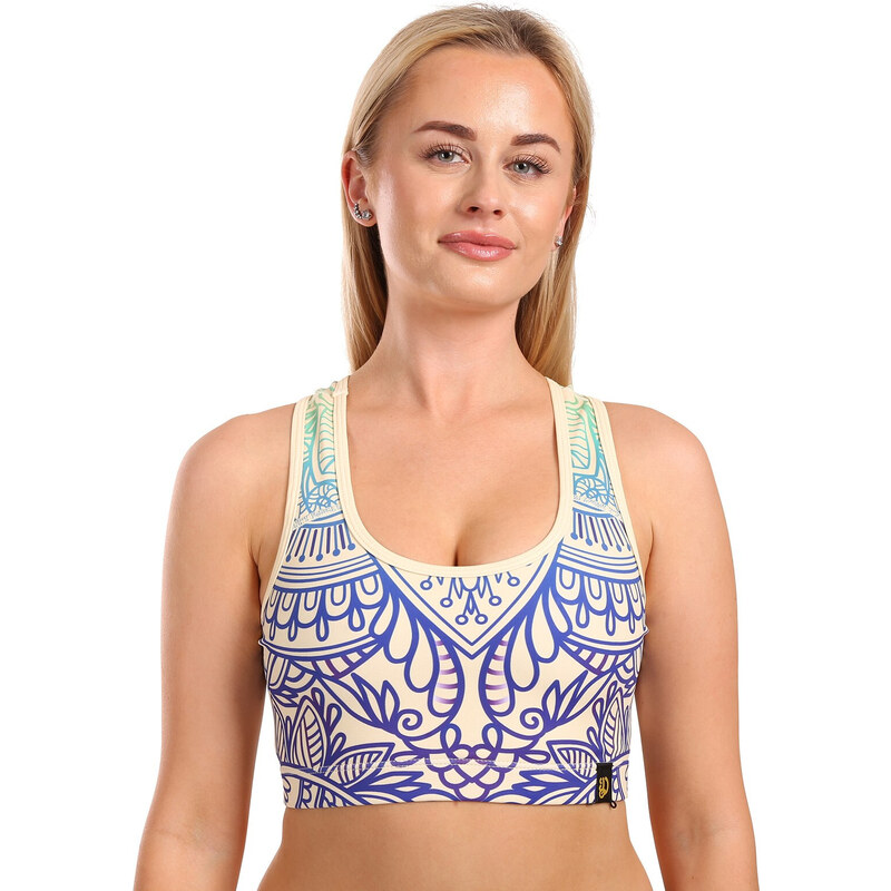 Veselá dámska športová podprsenka Dedoles Chakra mandala (D-W-AW-SB-C 48535833