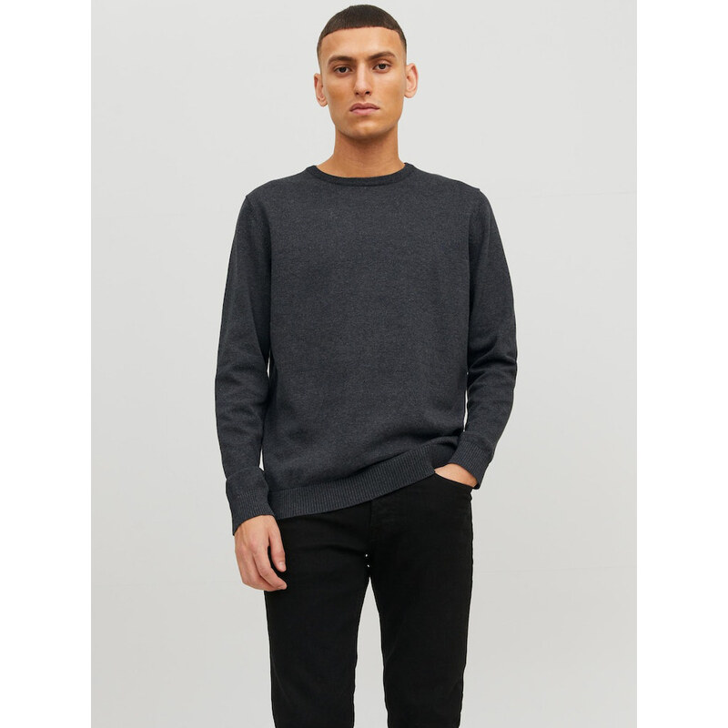Tmavosivý pánsky sveter Jack & Jones Basic 66835836