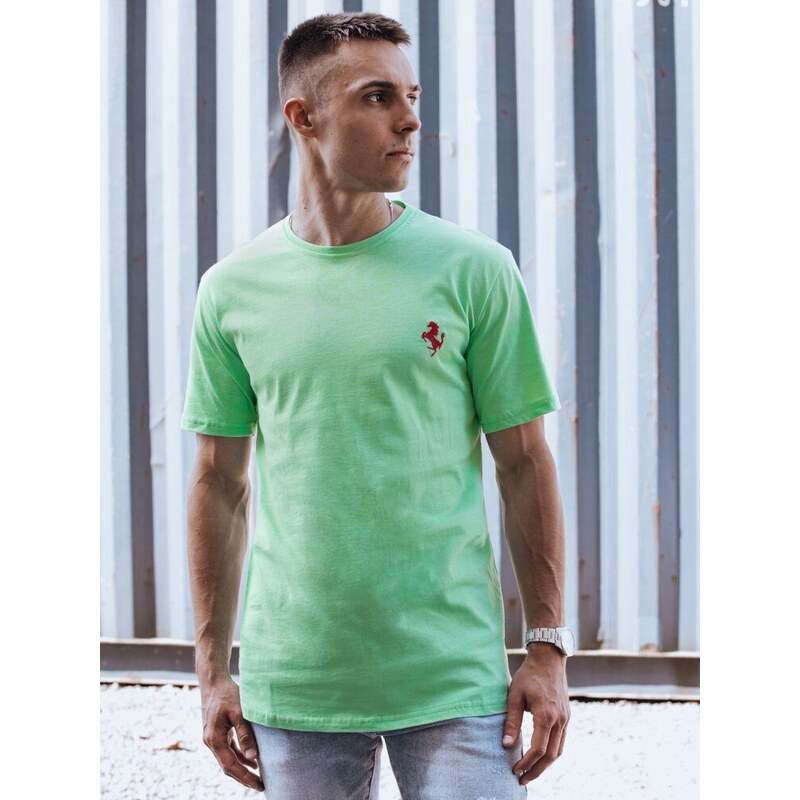 Dstreet Pútavé mentolové tričko s logom 52495884