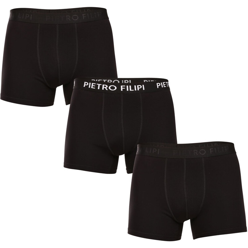 3PACK pánske boxerky Pietro Filipi čierné (3BCL005) 52162082
