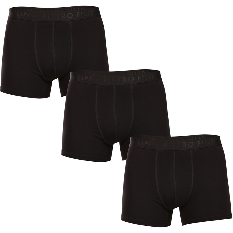 3PACK pánske boxerky Pietro Filipi čierné (3BCL001) 52162085