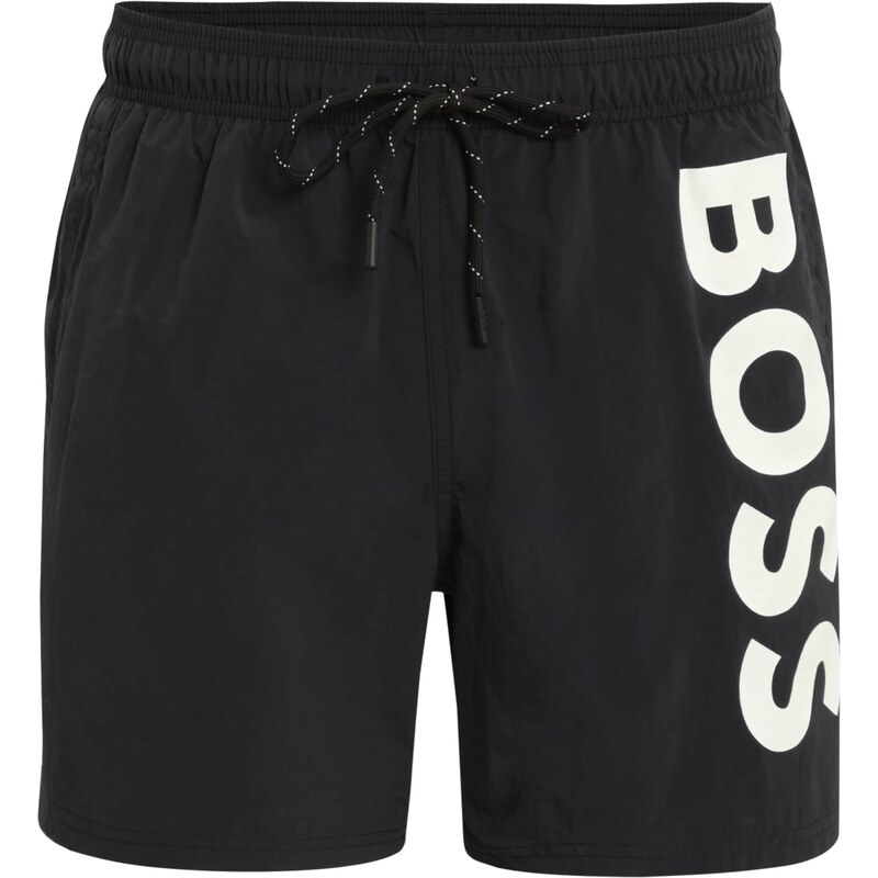 BOSS Plavecké šortky Octopus čierna / biela 52705432