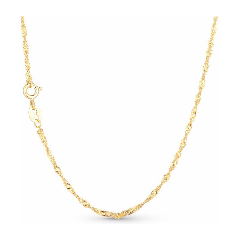 Olivie GOLD TWISTED 45cm strieborná retiazka 4633 20961051