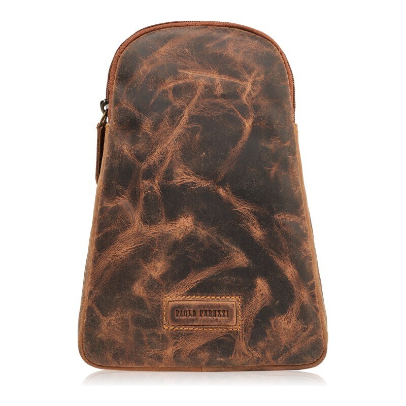 Paolo Peruzzi kožený pánský batoh přes jedno rameno T-118 52531887