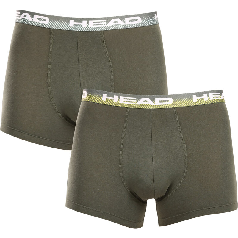 2PACK pánske boxerky HEAD zelené (701226183 001) 52523900