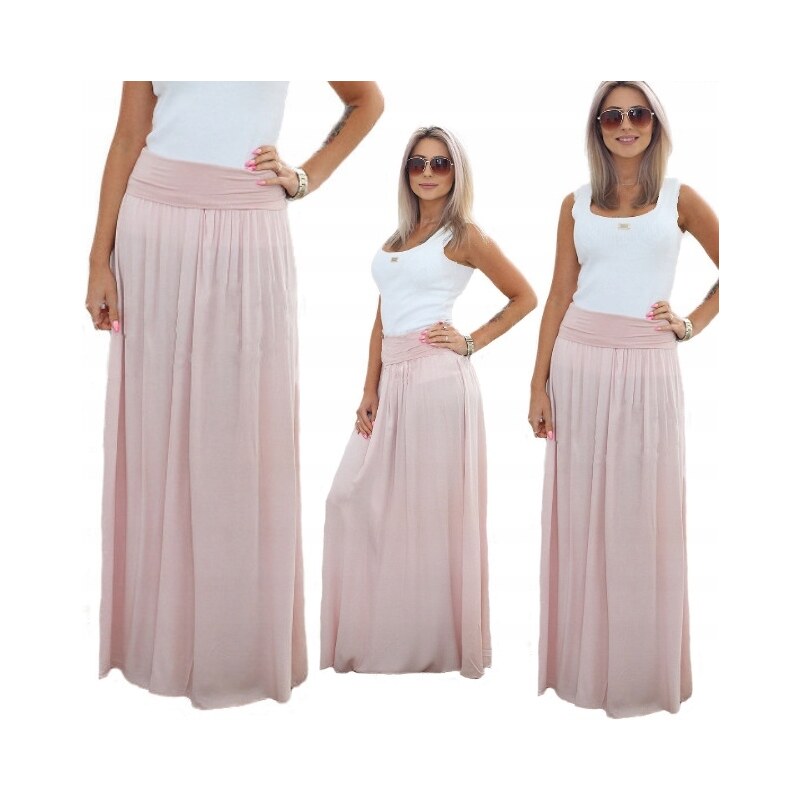 Fashionweek Dlhá letni sukňa z vzdušného materialu MF266 52527168