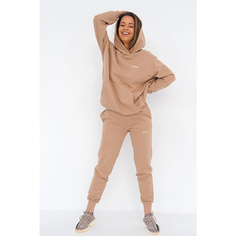 Mosquito Dámske tepláky Trip Coffee Latte béžové, Farba béžová 52531151