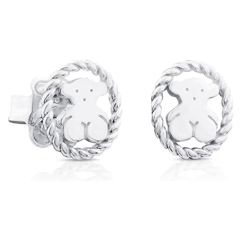 Tous Slušivé strieborné náušnice Camee 312323620 66584215