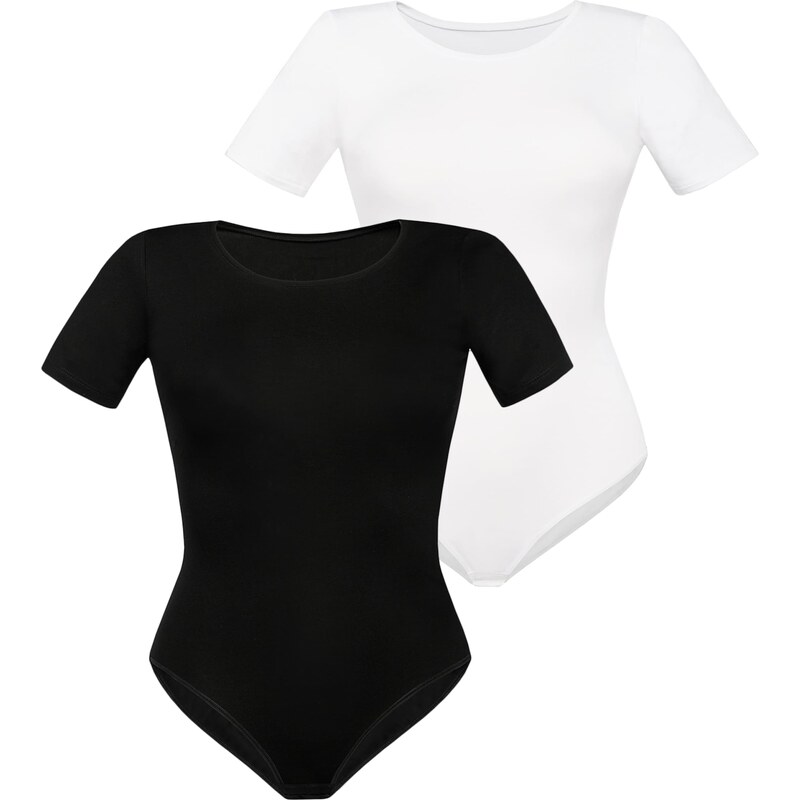 TEYLI Body Shirty čierna / šedobiela 54451949