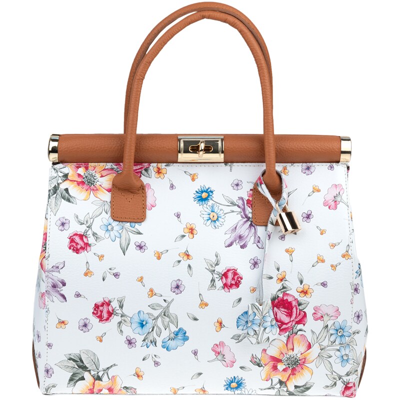 Farebná kožená talianska kabelka Laureta Florita Camel NovaKabelka.sk 52557076