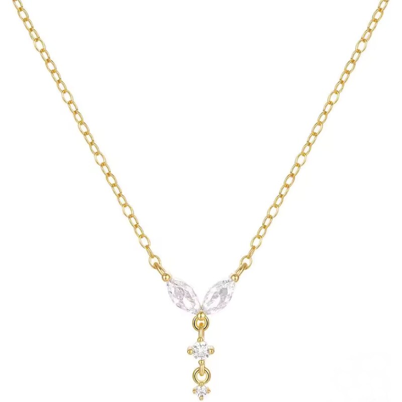 Olivie Strieborný minimalistický náhrdelník GOLD 8705 52575960