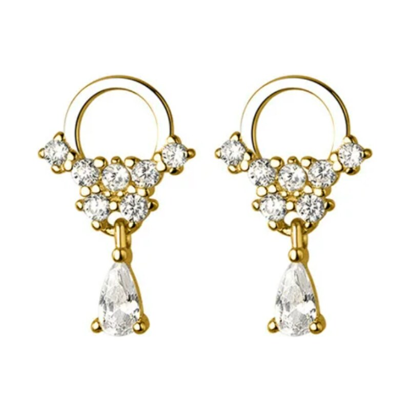 Olivie Strieborné náušnice ZARA GOLD 8694 52561401