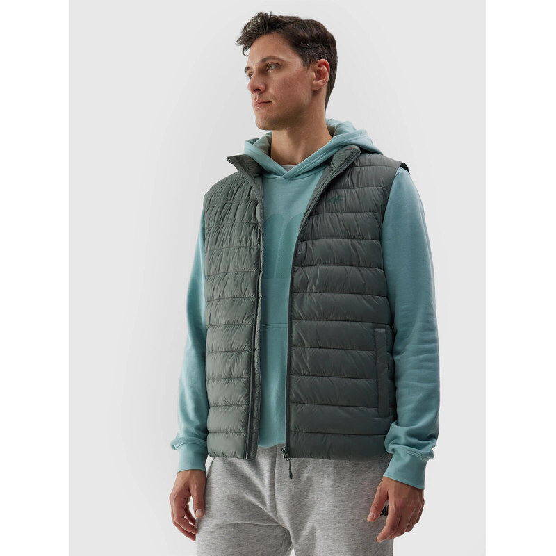 Mens 4F Recycled Down Vest - Green 52559208
