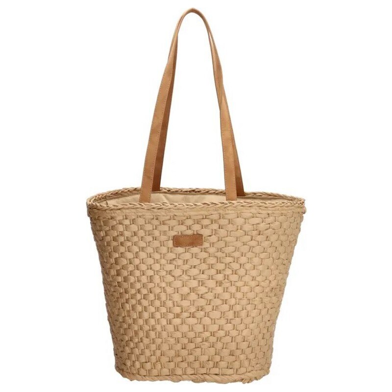 PE-Florence Hnedá plážová taška s dlhými rukoväťami Relax 52564774